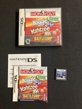 Monopoly / Boggle / Yahtzee / Battleship (Nintendo DS, 2005) - CIB/Complete