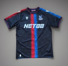 Crystal Palace Away Macron NET88 Torres 5 Black Red Blue Soccer Jersey Large