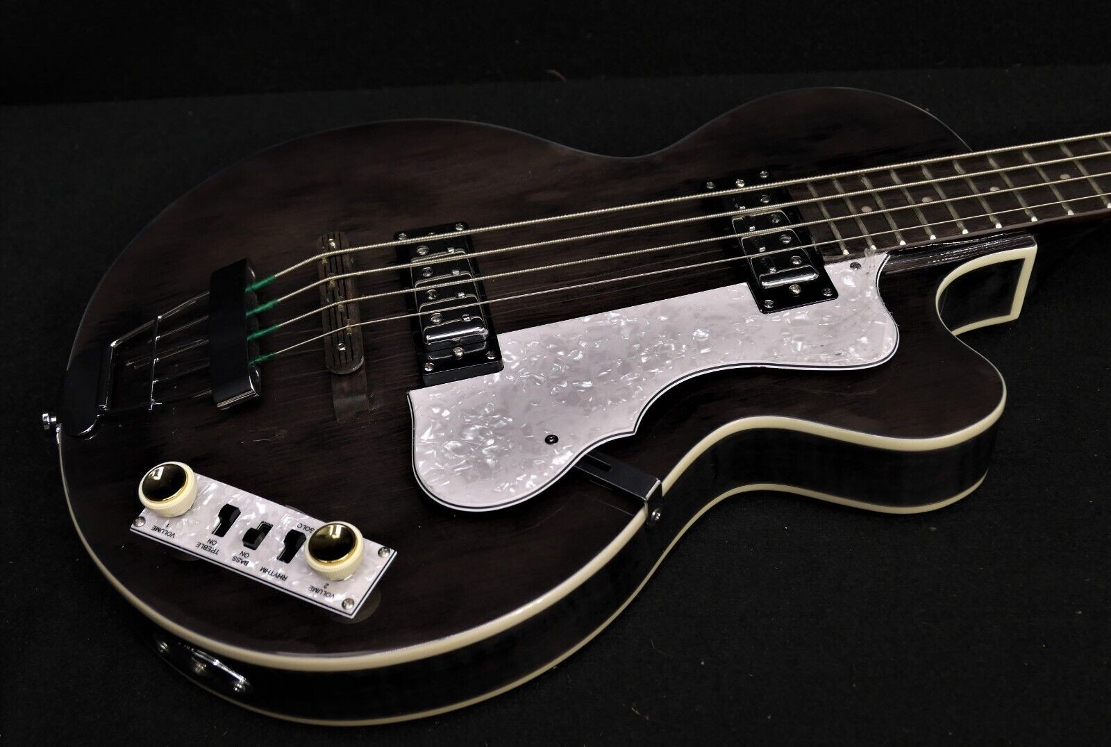 HOFNER HI-CB-PE-TBK IGNITION CLUB BASS GUITAR GREAT UK VIBE Trans Black ...