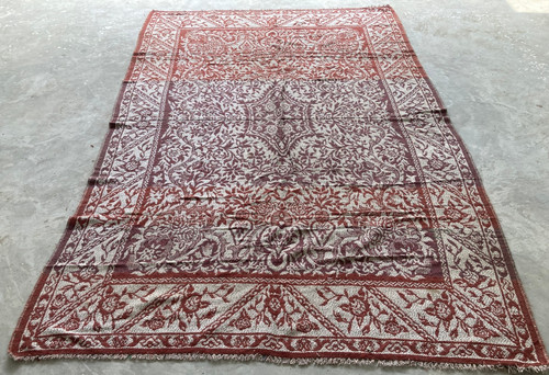 Vintage Traditional Handmade Beautiful Turkish Kilim Floor Rug Carpet 262x176 cm