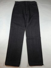 VTG 90s Wrangler 13MWZ Cowboy Cut Fade Black Denim Jeans Mens 30x33 Made in USA