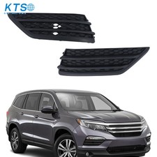 Leftright For Honda Pilot 2016-2018 Black Housing Bumper Fog Light Lamp Cover