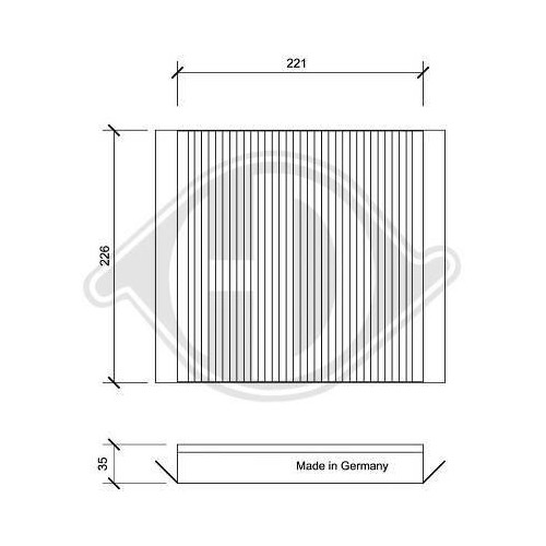 1X Filter, Innenraumluft Diederichs DCI0076 Passend FüR CitroËN Peugeot-image