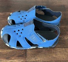 Wonder Nation Toddler Kids Bump Toe Sandals Blue Size 9/10 READ