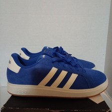 Adidas Grand Court 00s K Boy's Size 7Y Blue White Suede JP5894 NEW