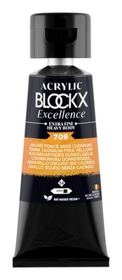 Blockx 3x Acryl EF Dklgelb ohne cad S4 75ml 71709BXC