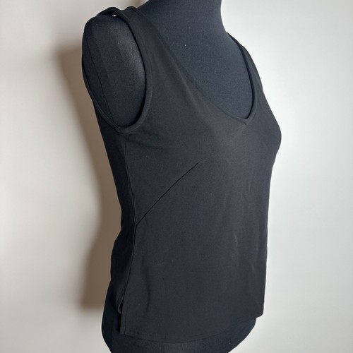 Vintage Y2k 90s Kay Unger Black V Neck Cami Tank Top Size 6 Whimsigoth Grunge - Picture 3 of 6