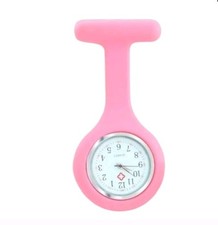 Silicone Colorful Nurse Watch Doctor Clip-on Brooch Pocket Quartz Fob Watches
