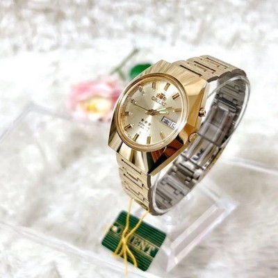Orient 3Star Automatic Armbanduhr Gold 21 Jewels Vintage Selten Ready to Use