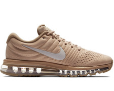 NEW Men's Nike AIR Max 2017 Shoes 849559 201 Tan Khaki Sand Black Platinum