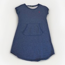 Lauren Ralph Lauren Women’s S Denim Color Cotton Dress Kangaroo Pocket Logo