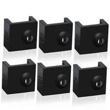 3D Printer Hotend Silicone Sock, 6 PCS Heater Block Silicone Cover for 