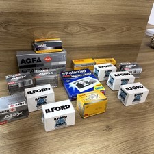 Expired Film Lot Ilford Kodak Agfa Polaroid B W Delta APX Plus X Vintage