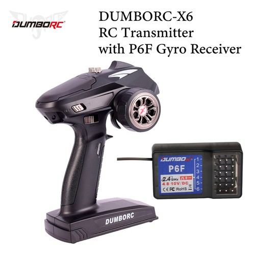 DUMBORC X6P 6CH 2.4G RC Radio Controller Transmitter X6DC Receiver for RC Car - Picture 3 of 33