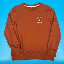 Spooky Season Halloween Fall Autumn Ghost Women's Soft Stretch Sweatshirt Size L