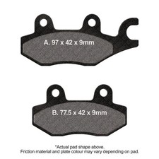 EBC Double H Brake Pad Front Left Yamaha YS 250 1S41 Fazer Brasil 2006 - 2008