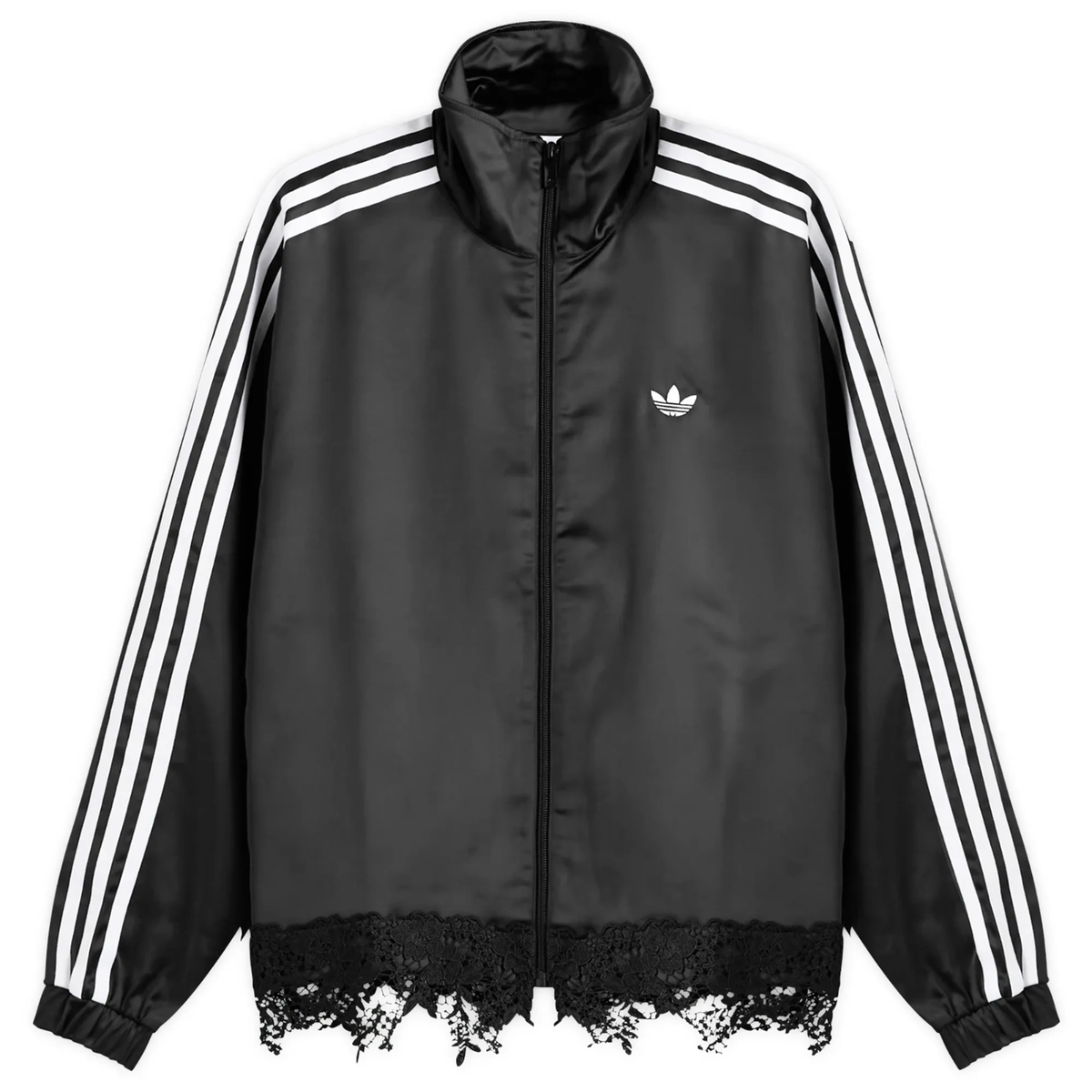 adidas IOriginals Firebird Satin Lace Loose Track Top Retro Jacket