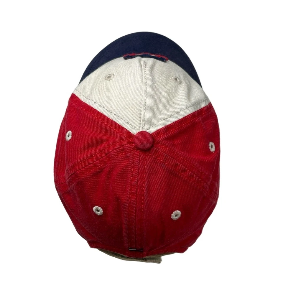Tommy Hilfiger Baseball Cap Kids 4-7 Red Beige Navy Embroidered Logo Classic - Image 4 of 4