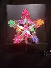 Trim a Home Star Tree Topper Silver With (11) Multi Lights Kmart