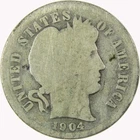 1904 S Barber Silver Dime AG About Good 10c Coin SKU:CP1354