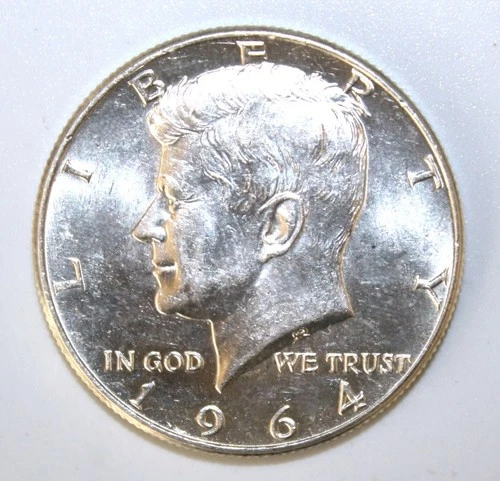 A2 - United States 50 Cents 1964 Brilliant Unc. Silver Coin Kennedy Half Dollar