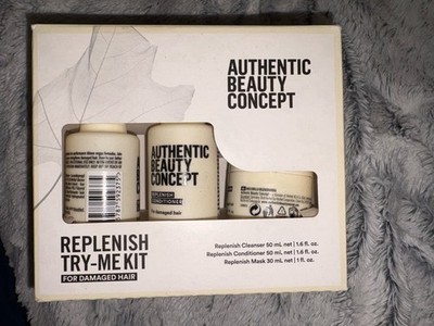 Authentic Beauty Concept Replenish Try Me Kit - Shampoo, Conditioner, & Mask 