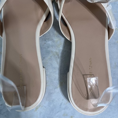 Stuart Weitzman Womens Size 7 Shoes Beige Brown Leather Comfort Fashion Sandals - Picture 8 of 11