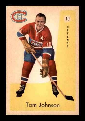 Tom Johnson #10 1959 Parkhurst card