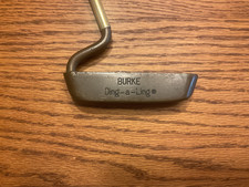 Rare Burke Ding-A-Ling Brass Tuning Fork Putter 35 Inches Right Handed