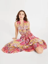 NWT Mille Marilyn Halter Style Dress in Zanzibar Size LARGE