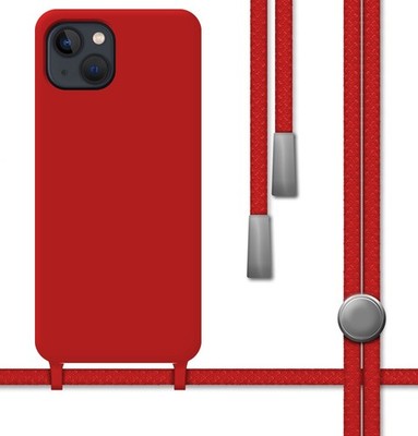 Selencia Sera Custodia per cellulare con cordino e porta carte a busta iPhone 14 / 13 - Nero