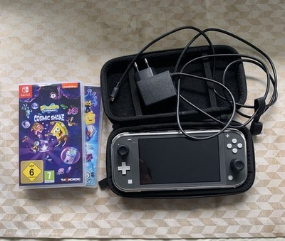 Nintendo Switch Lite mit Spongebob und Rabbit Spiel