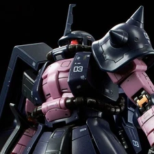 RG 1/144 MS-06R-1A Black Tri-Stars Zaku II Plastic Model Kit BANDAI IN STOCK US