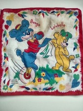 Walt Disney Productions Bongo & Lulubelle Printed Handkerchief Baby RARE Vintage