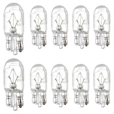 10 PCS T10 Halogen Bulbs, Dashboard Instrument Light, Side Light Replacement
