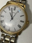 Vintage Timex Marlin Roman Numeral Gold Tone Mechanical Men’s Watch Running
