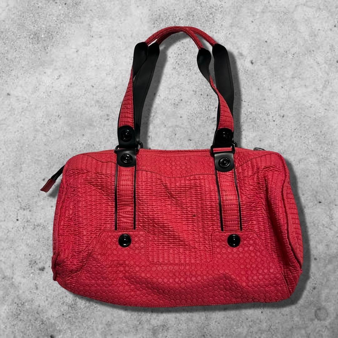 DIESEL Archive Metal Logo Bag Y2K Rare Black Shoulder Mini Boston Vintage thumbnail 2