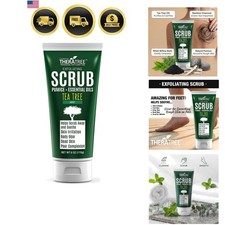 TheraTree Tea Tree Oil Exfoliating Body Scrub - Deep Cleansing Foot  Body Ch...