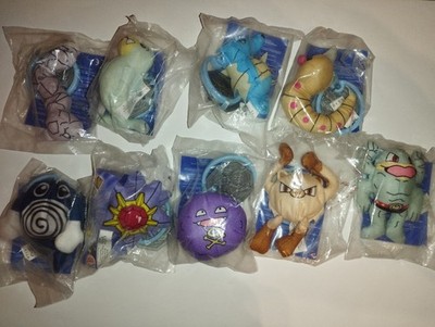 Burger King Pokemon Sammlung, 9 verschiedene Plüschfiguren, Neu und OVP