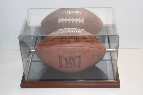 DAN MARINO 343 AUTOGRAPHED FOOTBALL - w/ DISPLAY CASE 76/343