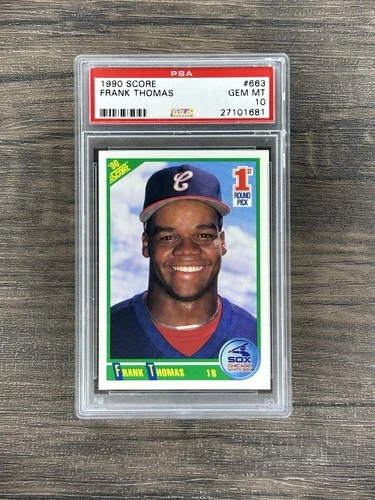 1990 SCORE #663 FRANK THOMAS RC WHITE SOX HOF PSA 10