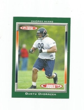 DUSTY DVORACEK (Chicago Bears) 2006 TOPPS TOTAL ROOKIE CARD #515. rookie card picture