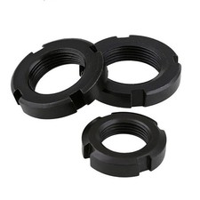 Round Slotted Locknut Retaining Nut Select M10 M12 M14 M18 M22 M25 M26 M27 etc.