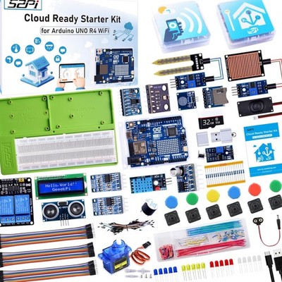 UNO R4 WiFi Ultimate Starter Kit inklusive Sensoren, Arduino IDE, IoT-Projekt...