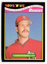 1987 Topps Toys R' Us Rookies #33 Todd Worrell RC Rookie Card. rookie card picture