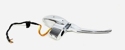 OMP 3D BRAKE SIDE HAND CONTROL ASSEMBLY MASTER CYLINDER CHROME ARLEN NESS HARLEY