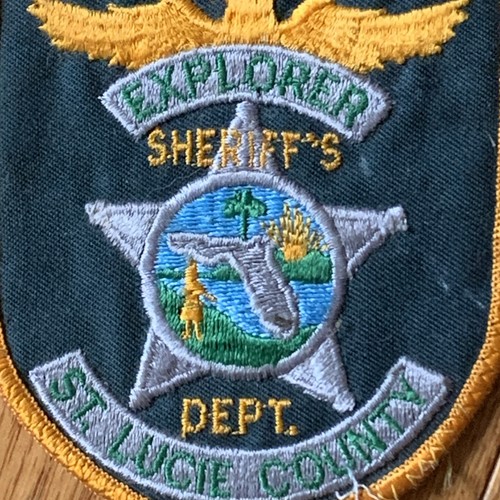 Vintage Police Explorer Sheriff's Dep’t St. Lucie County Florida Patch Fl - Picture 2 of 4