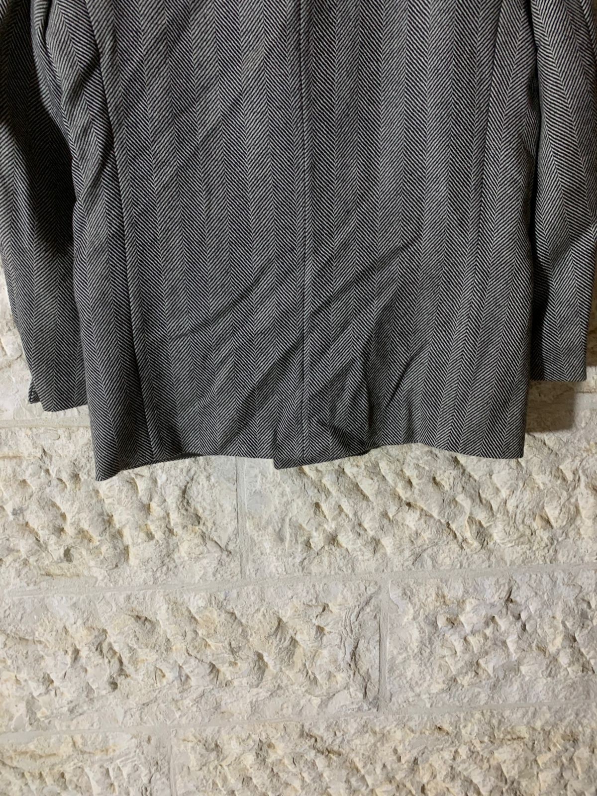 Vintage Valentino Uomo pure wool classic double breasted gray jacket blazer 40R thumbnail 10