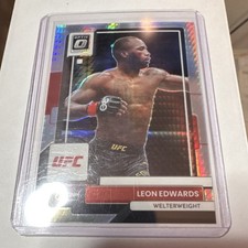 2023 Panini Donruss Optic UFC Leon Edwards Prism lucky envelope #3 MMA Card #1/8