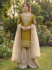 Pakistani Salwar Kameez Ready To Wear Dress Suits Indian Party Bollywood Wedding